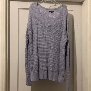 Waffle knit sweater